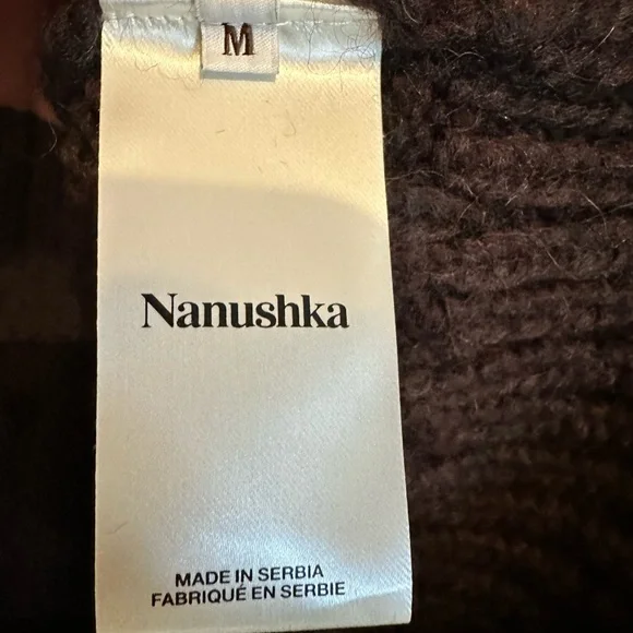 NWT! NANUSHKA ARWAN CHUNKY CABLE KNIT - Picture 5 of 7